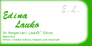 edina lauko business card